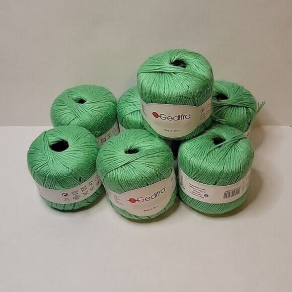 Gedifra Other - Lot of 8 Skeins Gedifra Korella Discontinued Linen Blend Worsted Yarn Color 8469